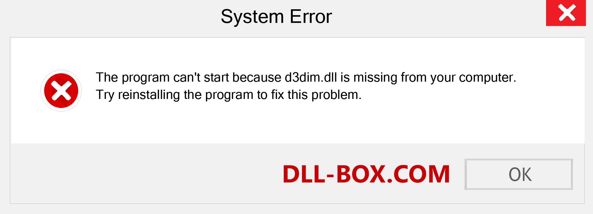  d3dim.dll file is missing?. Download for Windows 7, 8, 10 - Fix  d3dim dll Missing Error on Windows, photos, images